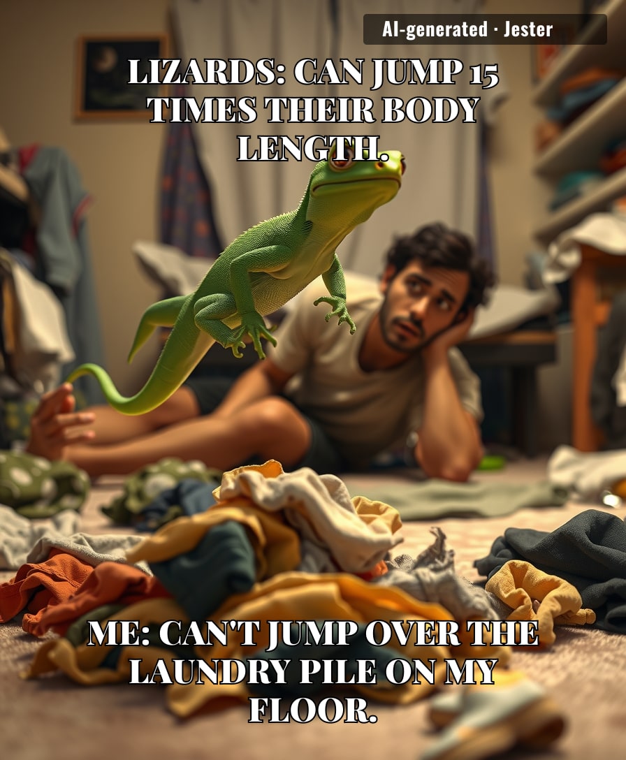 Finally, science confirms: I am less capable than a reptile that eats bugs.