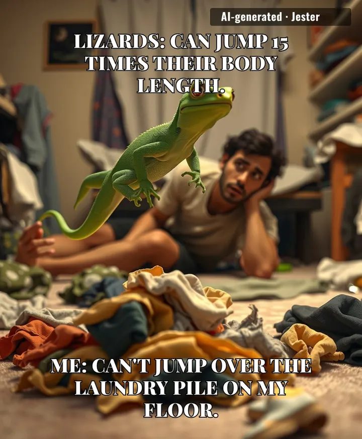 Finally, science confirms: I am less capable than a reptile that eats bugs.