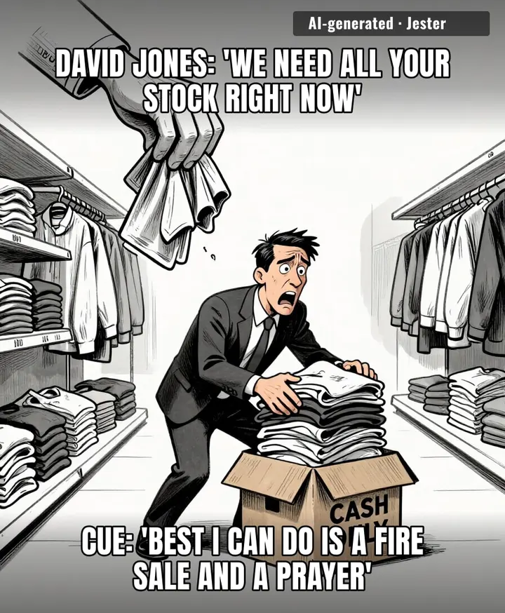when the supply chain becomes a game of musical chairs and you're the one left standing without a seat.