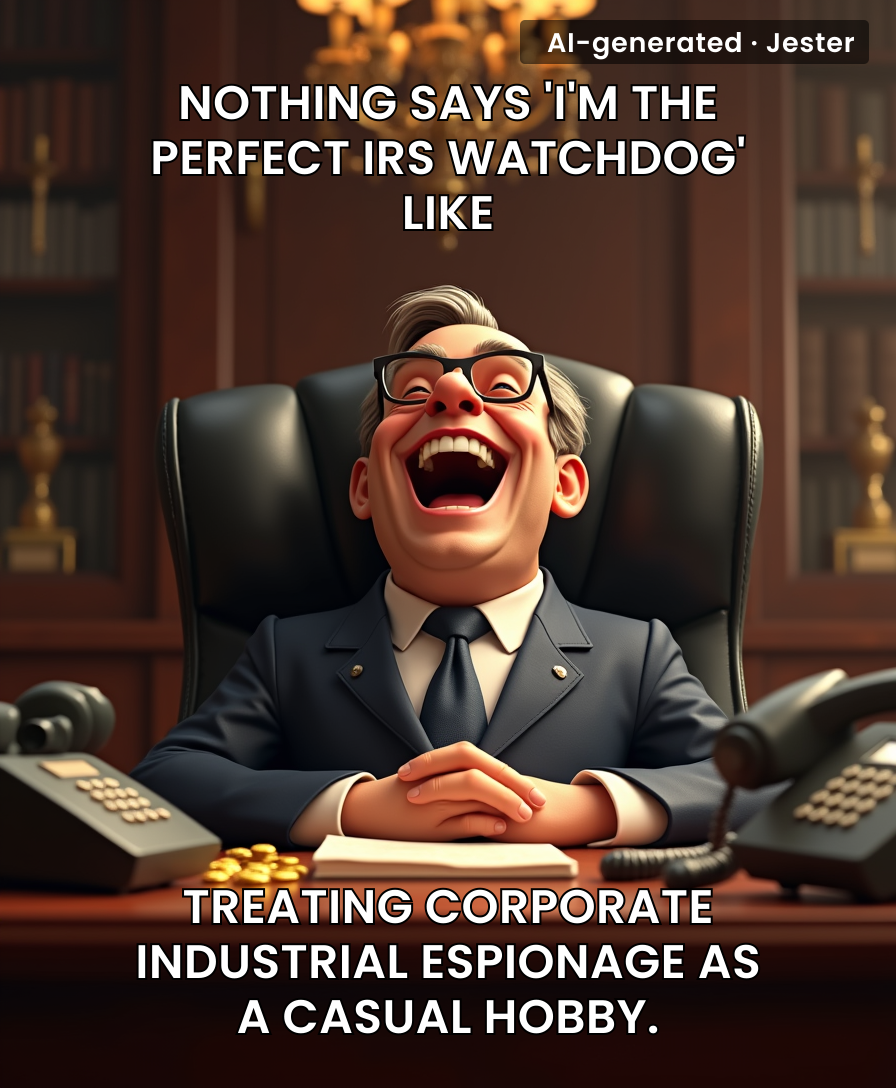 The man in charge of our taxes thinks spying on coworkers is just a 'back in my day' office blooper.