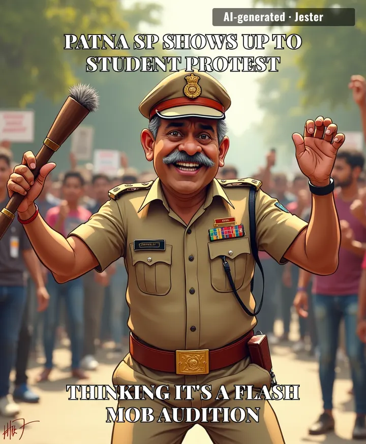 Some officers carry a lathi, Patna's SP carried a dance number.