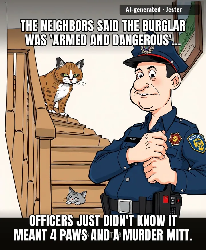 Bobcat breaks in, gets a drone escort and a free nap. I break in, I get a felony and a cavity search.