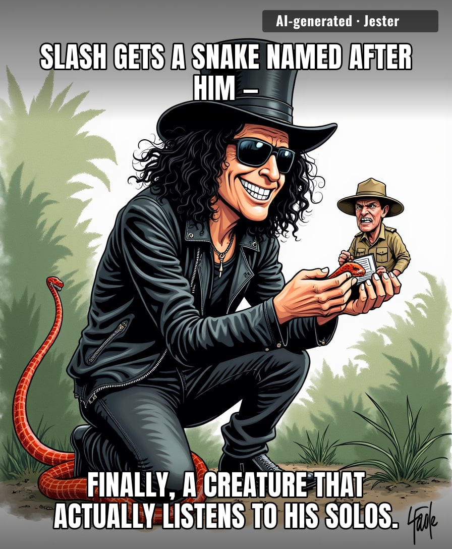Somewhere a 12-year-old herpetologist is naming a frog after a pop star and it's all downhill from there.
