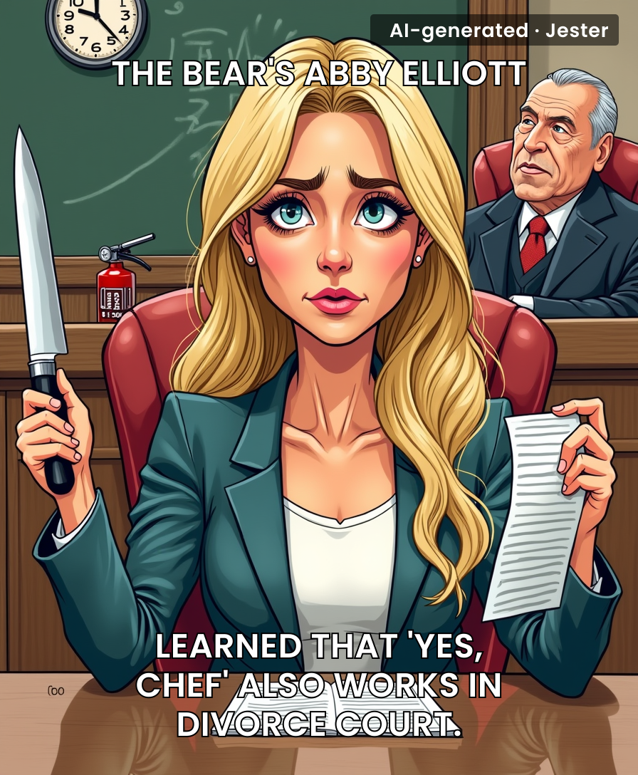 The Bear's kitchen wasn't the only place things were getting raw — Abby Elliott's marriage just got 86'd.