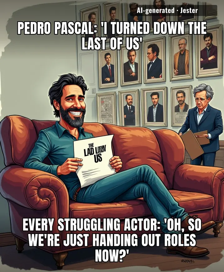 Pedro Pascal is the only man who can turn down a role and still make the rest of us feel like we're not doing enough.