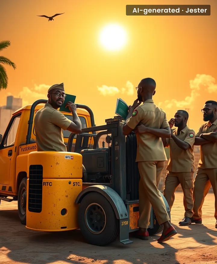 The only thing louder than the generator they tried to steal is the laughter from everyone who knows a forklift doesn't fit in a Honda.