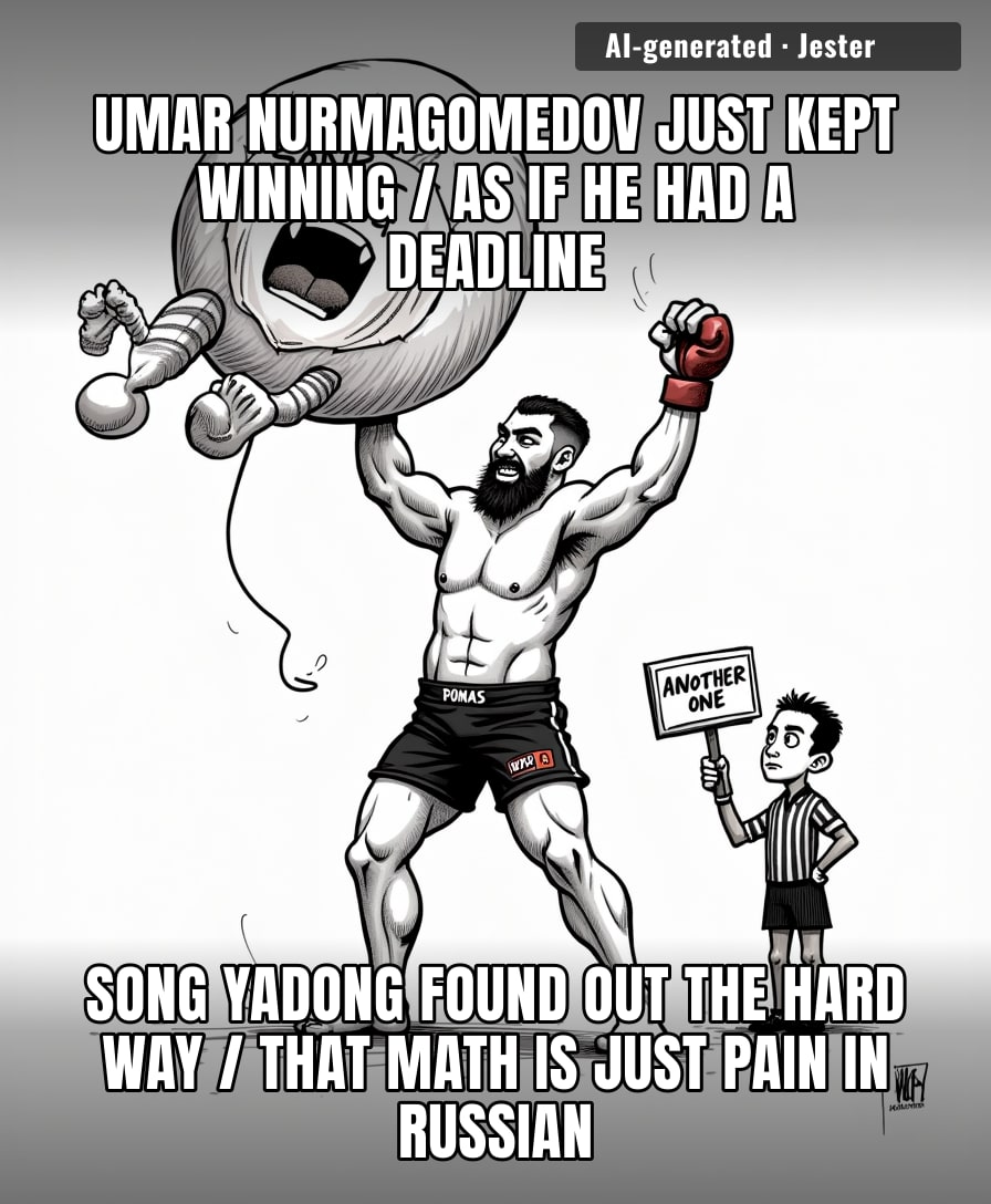 Being a Nurmagomedov opponent must be exhausting, like realizing your job interview is actually a professional wrestling match against your boss's entire family tree.