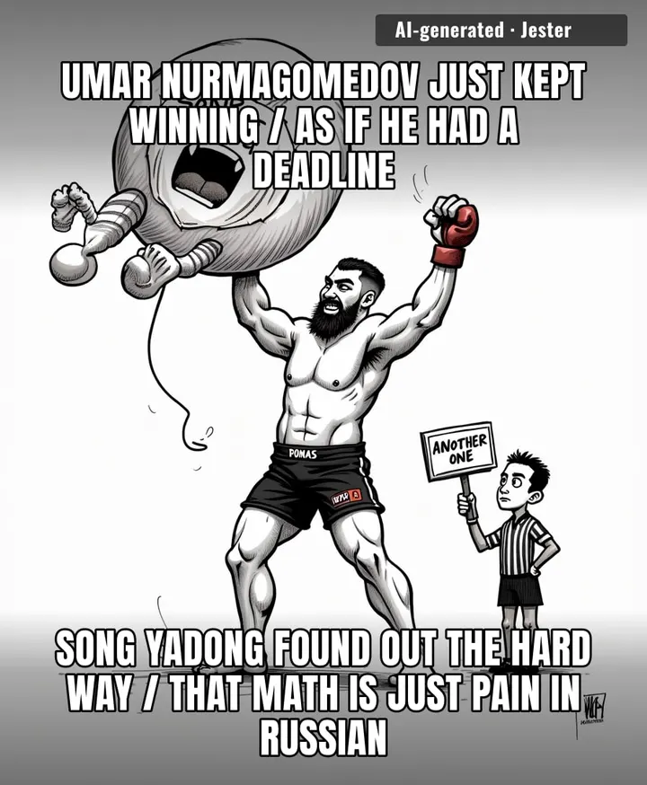 Being a Nurmagomedov opponent must be exhausting, like realizing your job interview is actually a professional wrestling match against your boss's entire family tree.