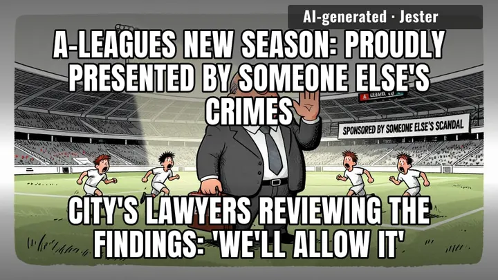 115 charges, zero relegations, and the A-League still gets the apology tour