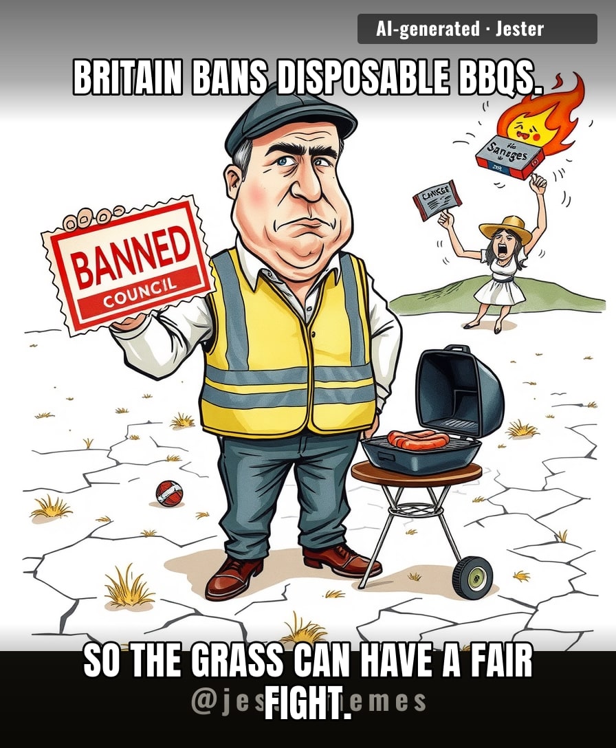 Nothing says 'summer's here' like the government confiscating your sausages because the country's one dry fart away from Armageddon.