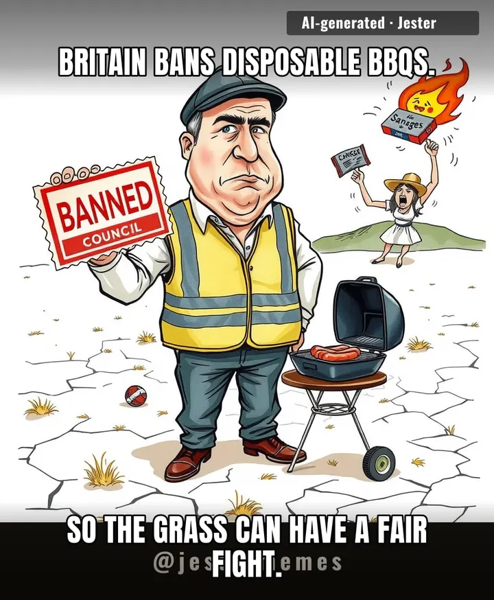 Nothing says 'summer's here' like the government confiscating your sausages because the country's one dry fart away from Armageddon.
