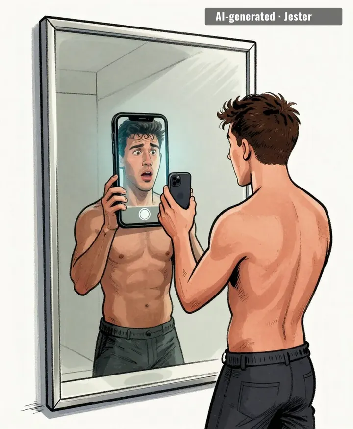the mirror saw everything and said nothing.