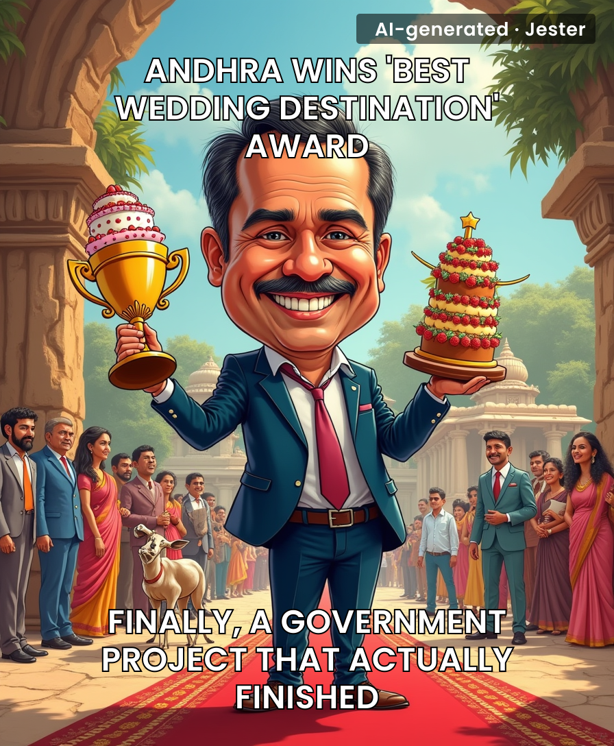 Somewhere, a bride whose wedding was ruined by a monsoon is wondering if the award committee attended the same event.