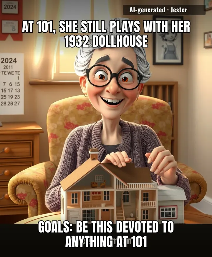 The dollhouse has outlived two world wars, the moon landing, and every single one of her childhood playmates. Now that's durability.