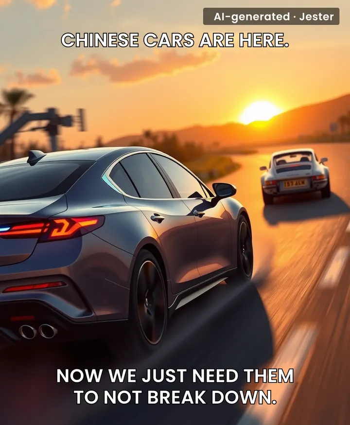 The Chinese auto industry is about to hit the gas, while we're still trying to figure out which way the fuel cap turns.