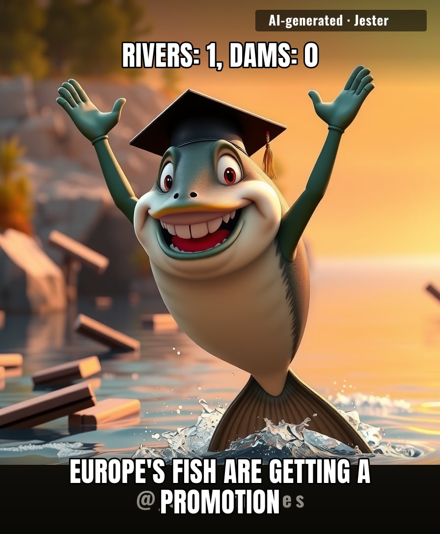 603 barriers down, 3,740 km of river back — the fish are throwing a rave and the culverts aren't invited.