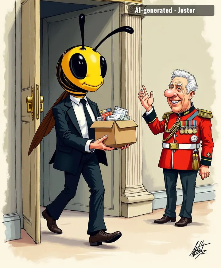 After 20 years as the royal family's 'wasp', Sir Clive flies off — proving even the palace appreciates a pest that knows when to leave.