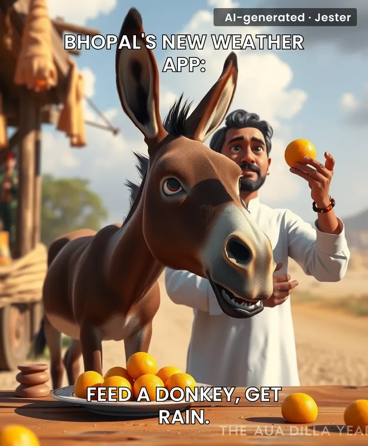 Donkeys in Bhopal just got more gulab jamuns than I've had all year.