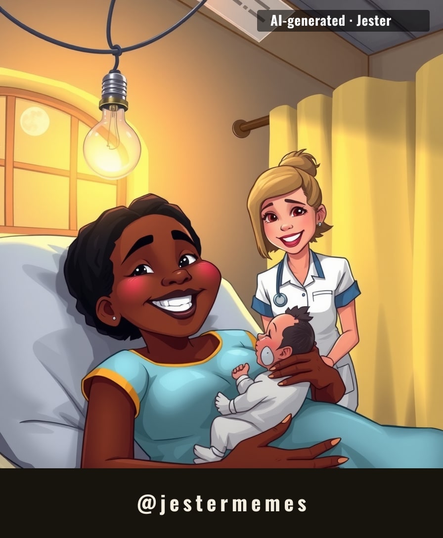 The hospital's got better lighting than half of Addis Ababa, and the babies are the ones getting the glow-up.