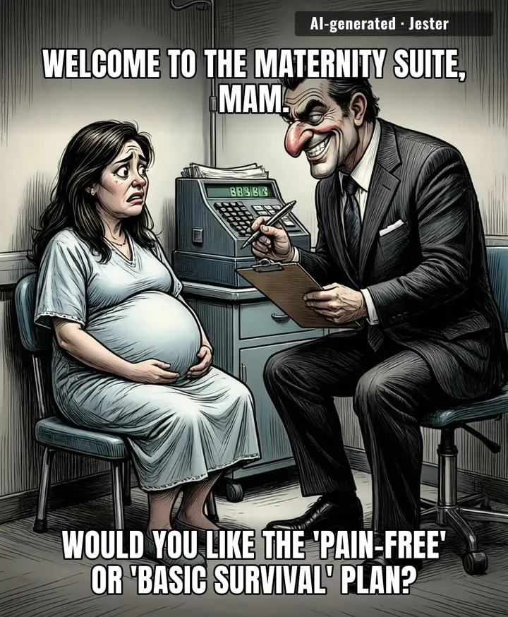 Giving birth in Ireland these days is basically the only subscription model where you are billed extra for the premium experience of not dying in a corridor.