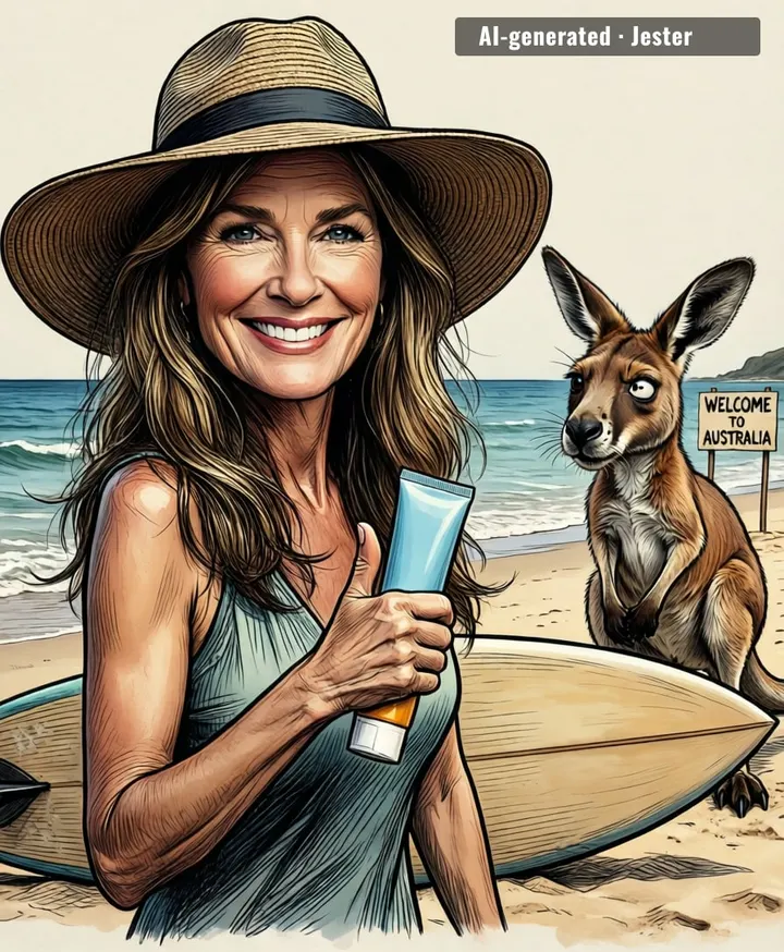 Australia's been waiting 47 years for her advice and it's just 'sunscreen'? We were hoping for drop-bear survival tips.