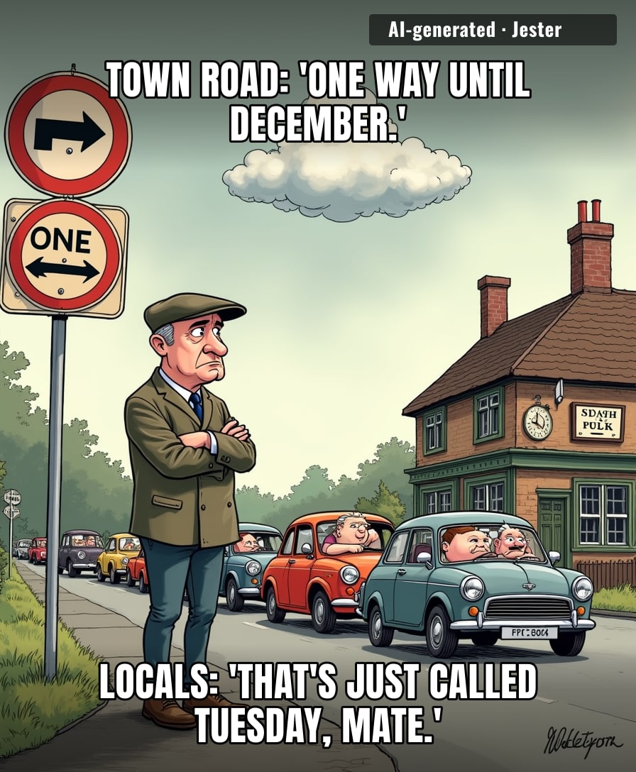 One-way until December? Around here, that's called an upgrade from the usual two-way chaos.