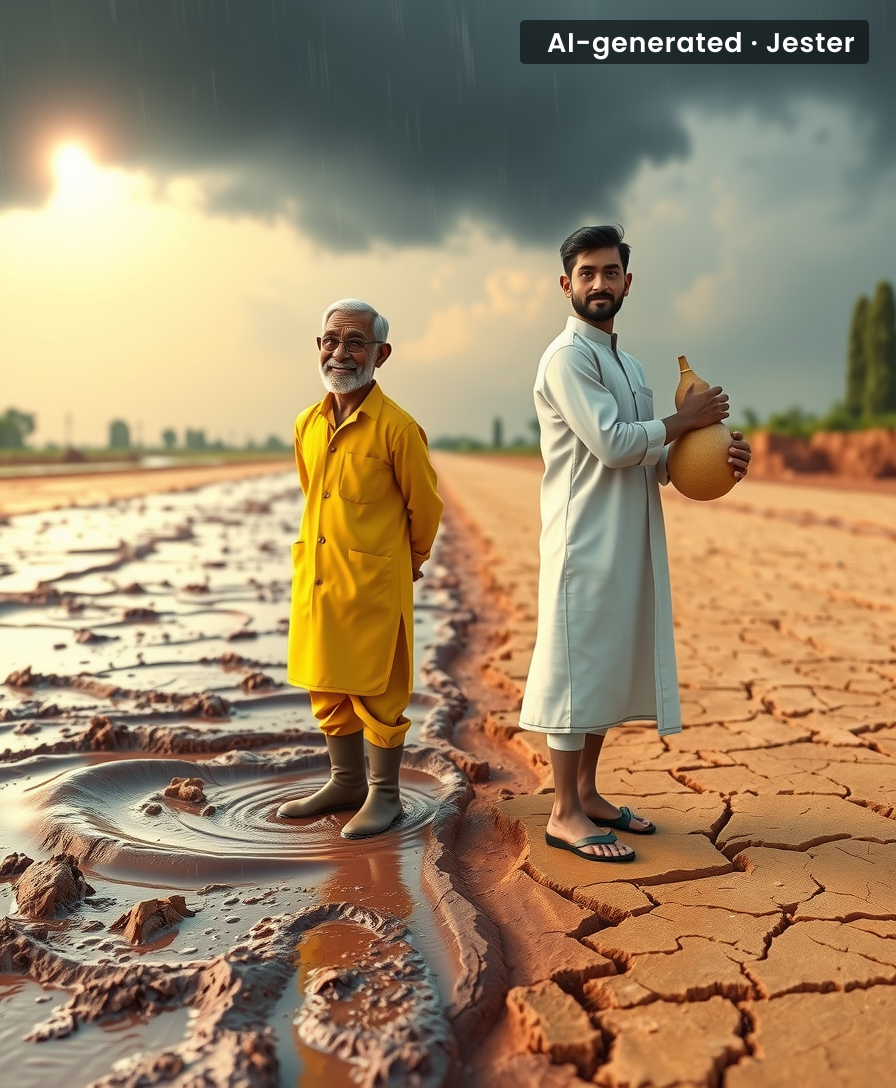 The monsoon is like a friend who brings a huge umbrella but only covers themselves.