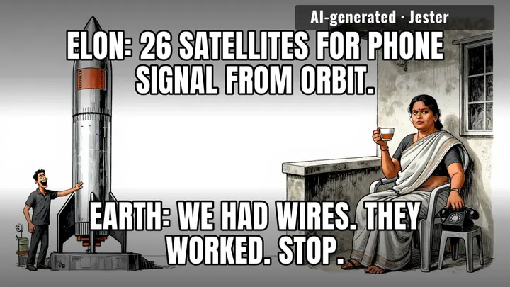 elon's really committed to cutting the cord—by putting it in space