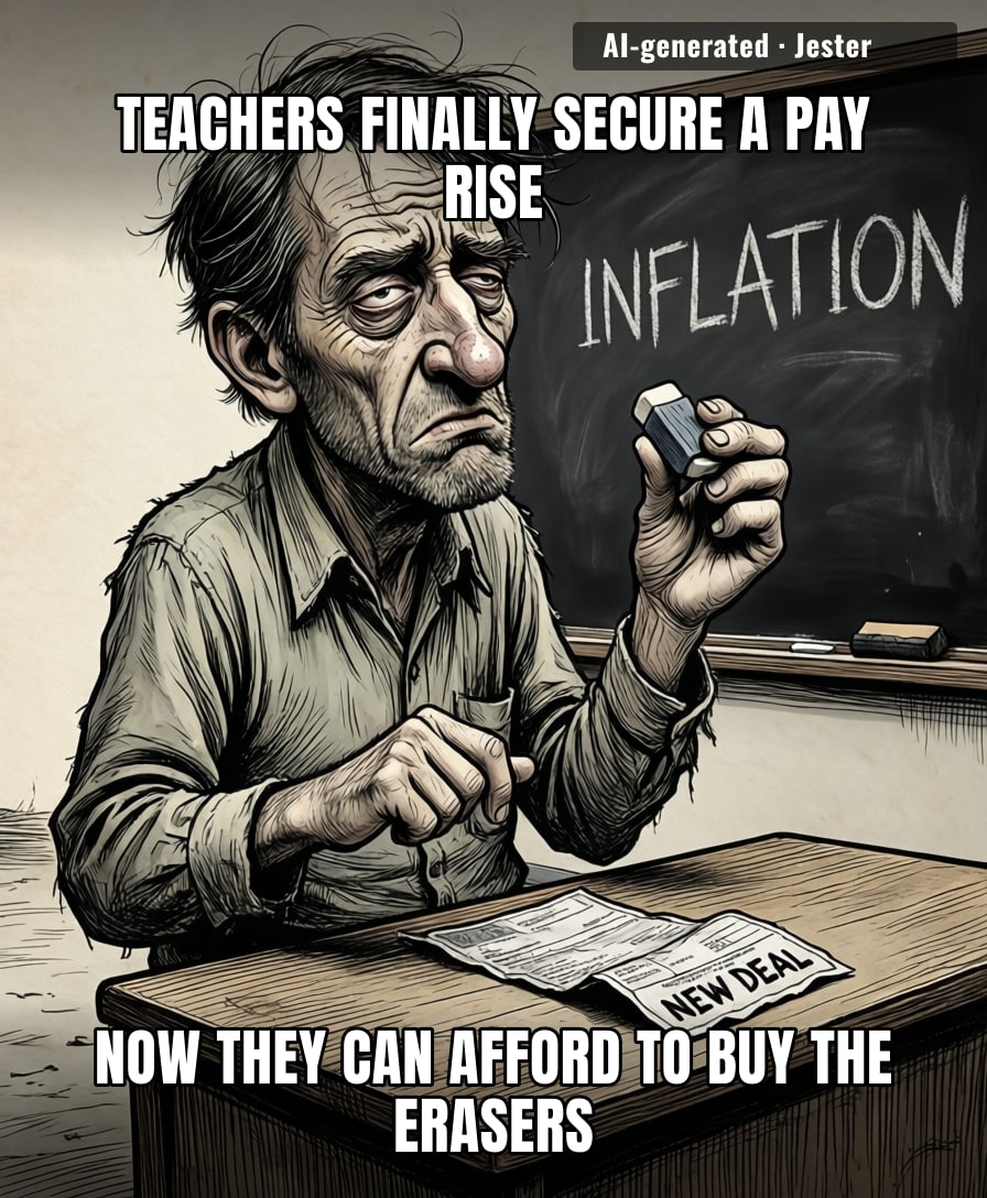 It’s a rare day when the people teaching our future generations actually get paid enough to stop wondering if they should have just gone into crypto instead.