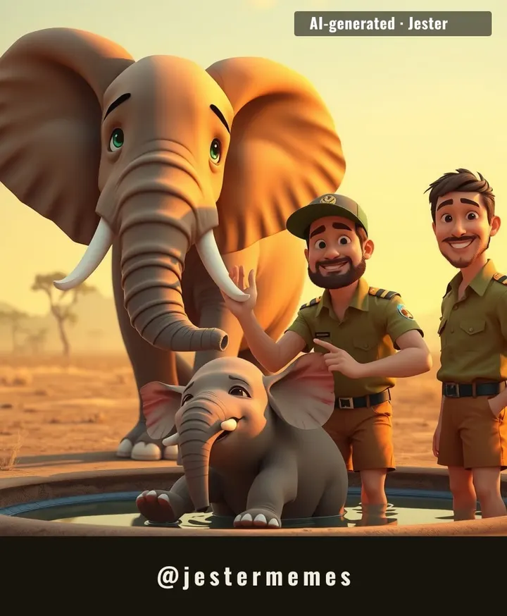 200 pounds of baby elephant, and one very determined engine rev.