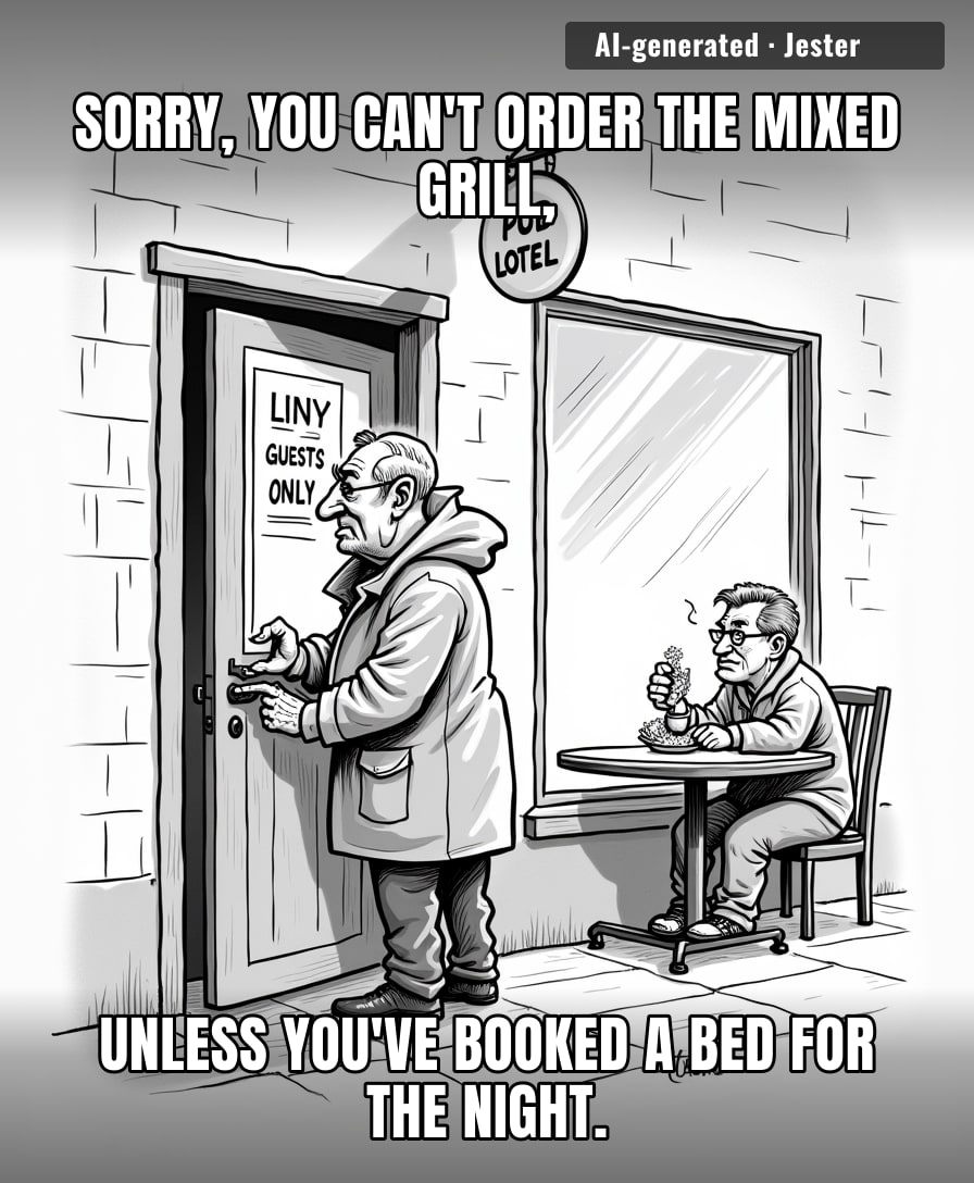The pub is now a gated community for people who find Travelodge too spicy.