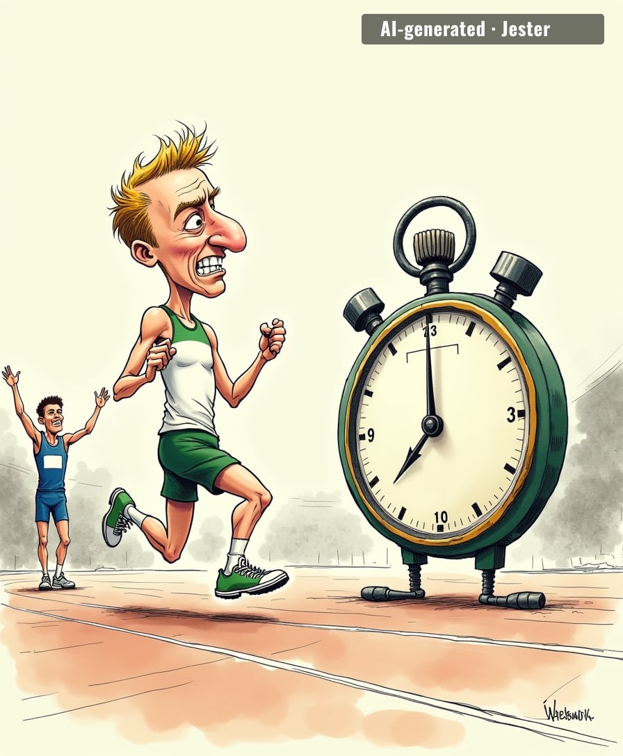 0.005 seconds — the exact time it takes to start celebrating and immediately stop.