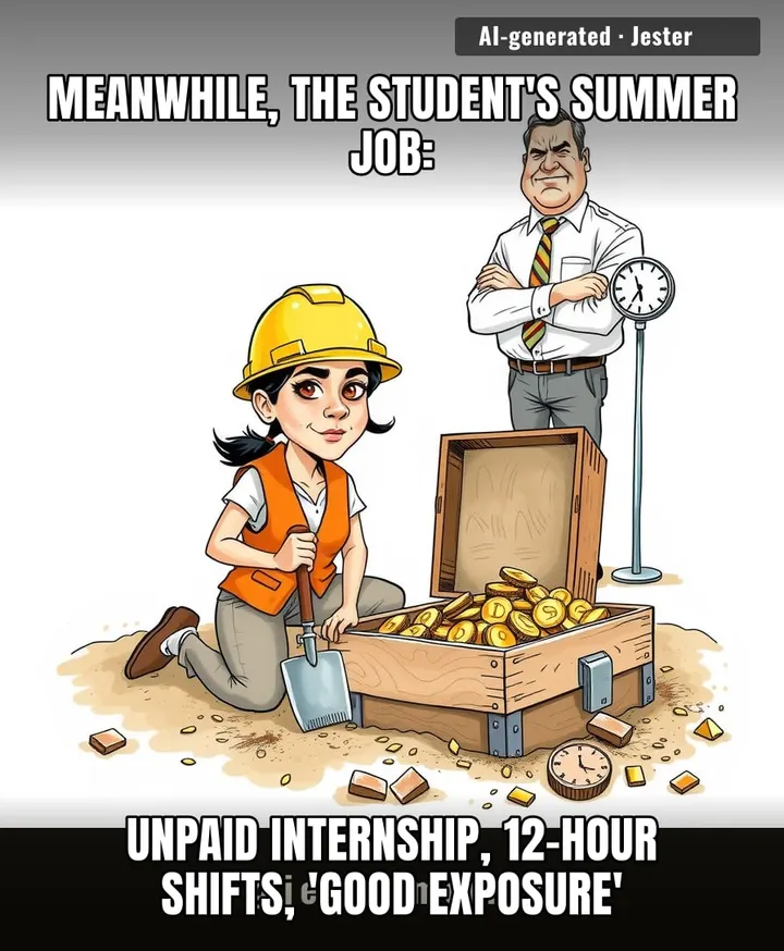 That student just found more gold in one summer than I'll see in a lifetime, and I still have to pay for my own coffee.