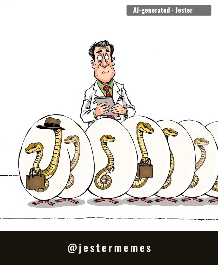 Snake embryos have better instincts than my GPS, which still thinks I live at my ex's place.