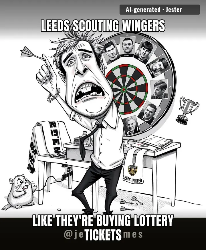 Leeds United's transfer strategy is just throwing darts at a board of wingers and hoping one doesn't bounce off.
