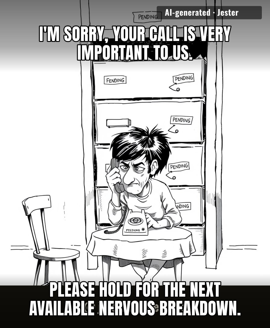 The Child Maintenance Service is the only organization that treats 'wait times' like a competitive endurance sport.