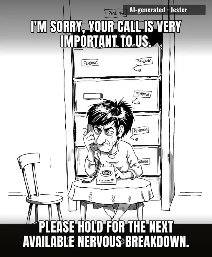 The Child Maintenance Service is the only organization that treats 'wait times' like a competitive endurance sport.