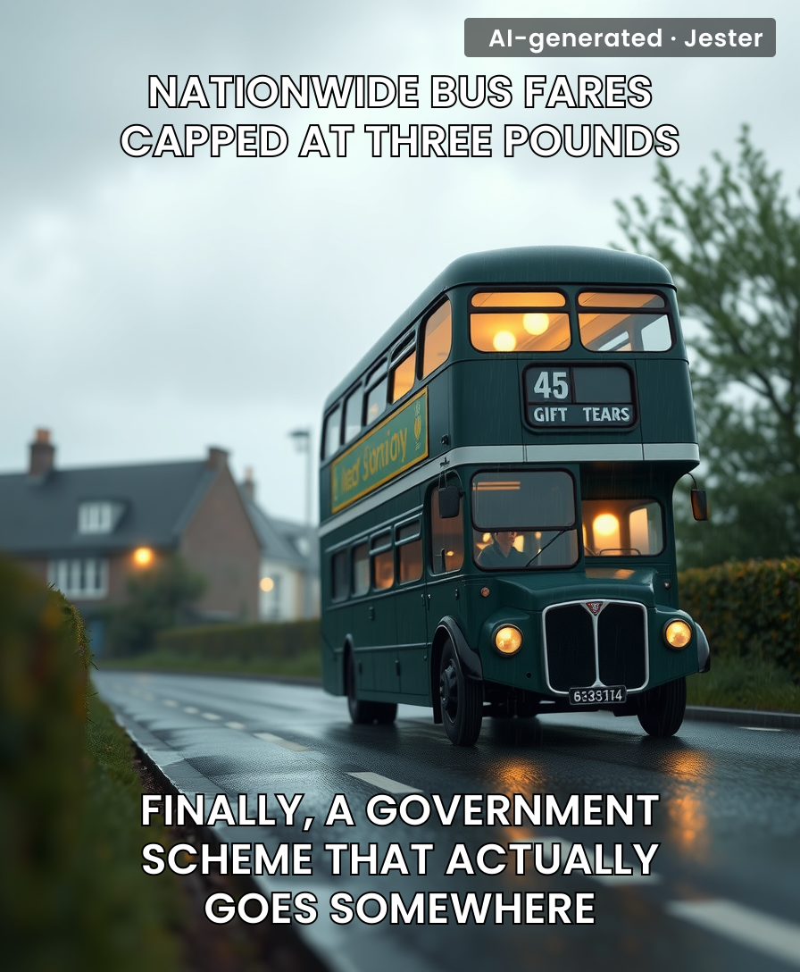 Government finally caps bus fares, which is great news for anyone who enjoys arriving three business days late.
