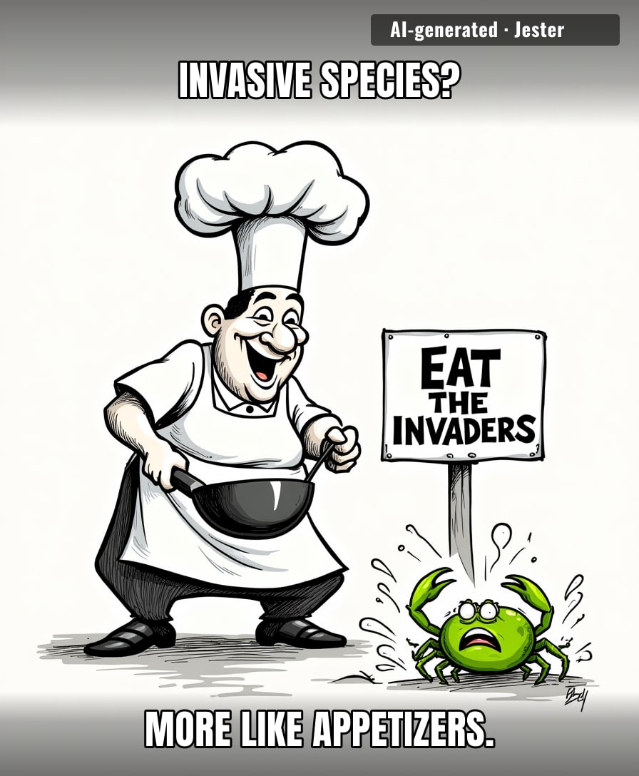 Only in America do we solve an ecological crisis by turning it into a $30 appetizer.