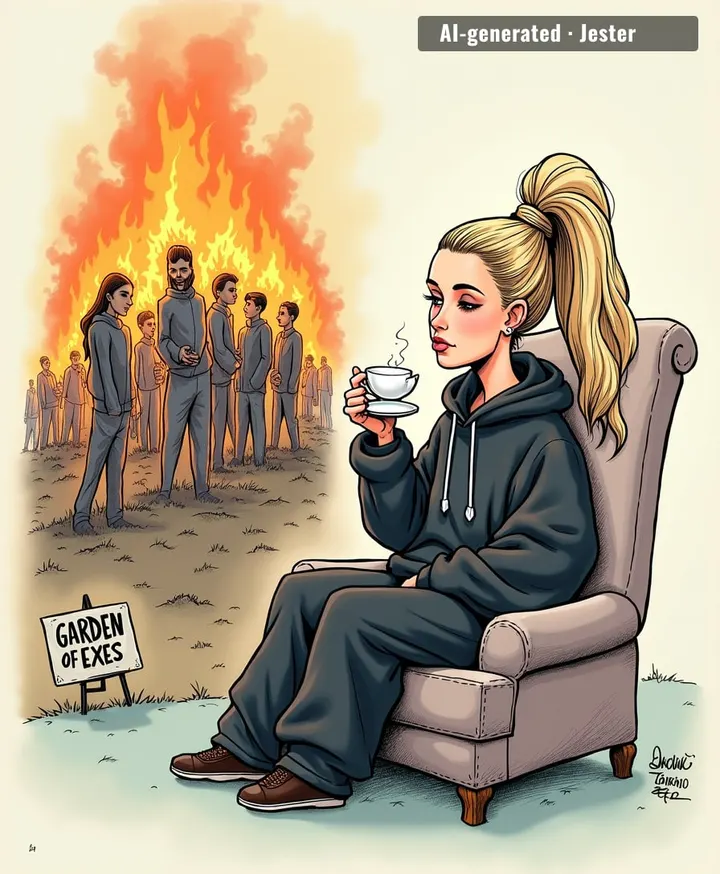 She's out here making 'calm and controlled' the new 'unhinged' — exes get metaphors, fans get therapy bills.