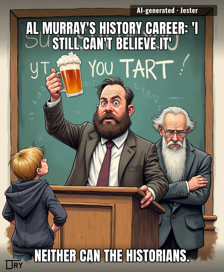 Somewhere a real historian with a PhD just got ghosted for a job by a man whose catchphrase is 'Shut up, you tart'.