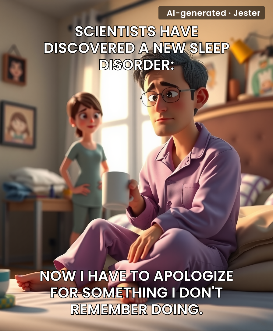 Thanks, science, for giving my partner a medical excuse to bring up my sleepwalking snogs.