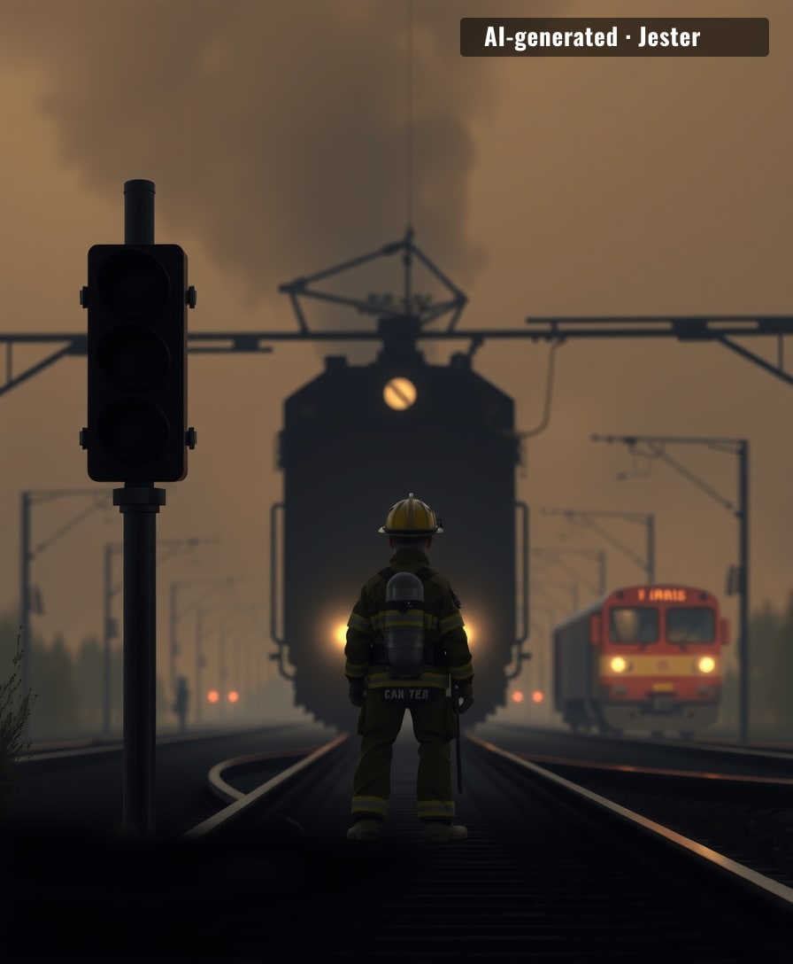 A single blaze brings a transport hub to its knees, exposing the fragility of the city's rail network.