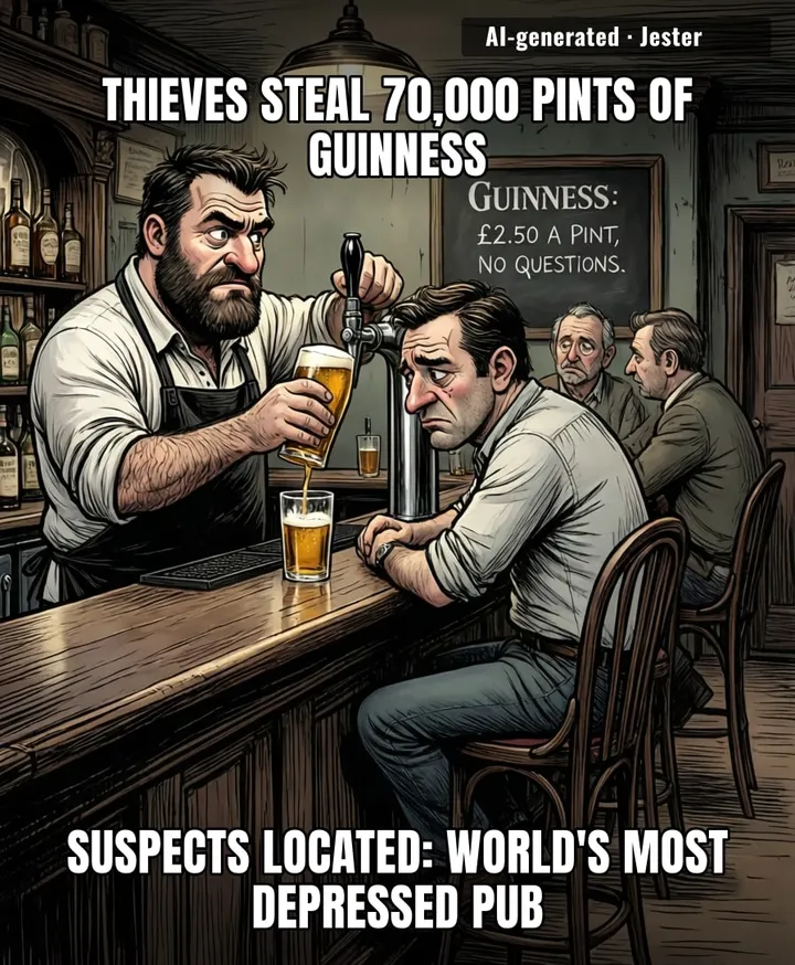 Somewhere, a black-market pint is being sold for three quid, and it's the freshest thing in that warehouse.
