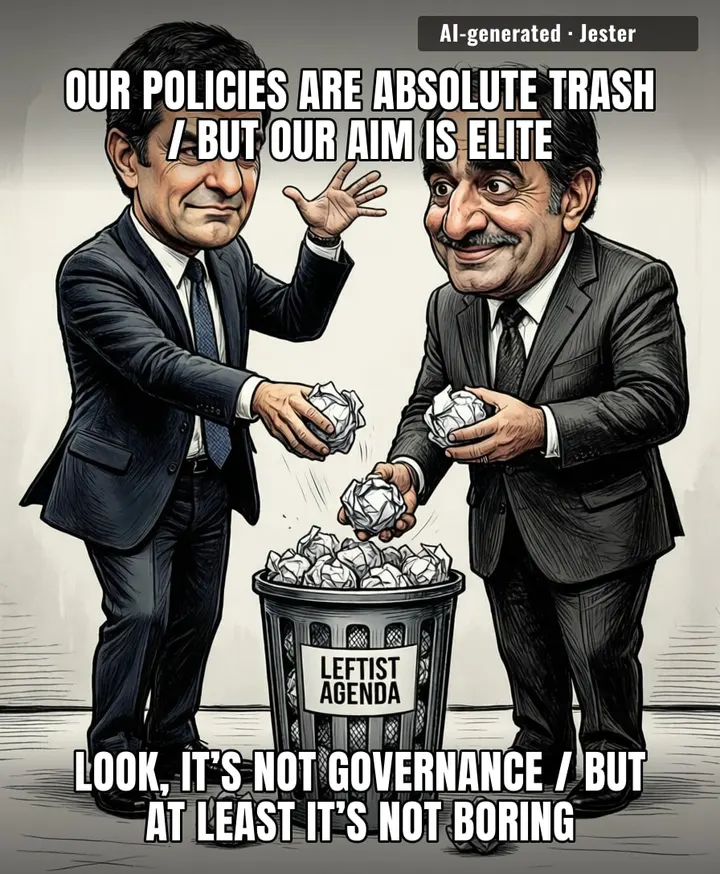 at least they know where their policies belong: in the trash bin.