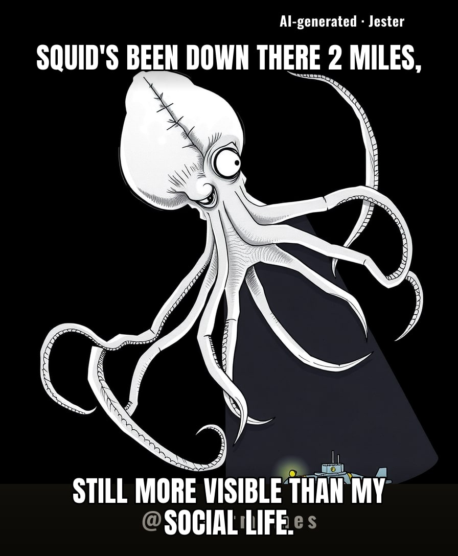 Only 70 bigfin squid sightings ever, but somehow they're still more discoverable than my purpose.