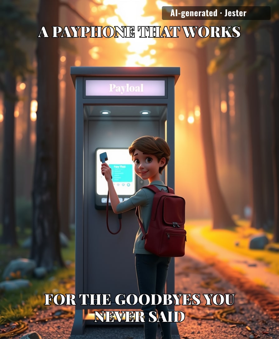 A payphone that still works is somehow the most emotionally functional thing we've got.