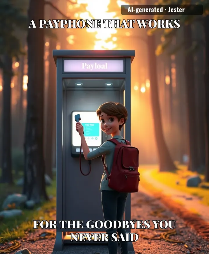 A payphone that still works is somehow the most emotionally functional thing we've got.