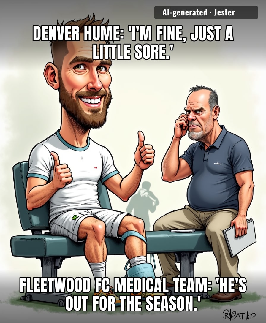 Denver Hume's injury update is the football equivalent of a guy saying 'I'm fine' while holding his own severed arm.