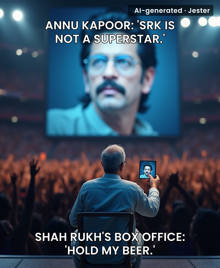Annu Kapoor really out here asking if the guy who made ₹1000 crore is popular enough.